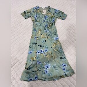 NWT Bohme Floral Green Dress